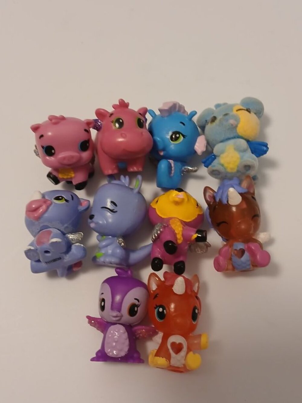 Hatchimals Lot of 10 pink, blue, purple